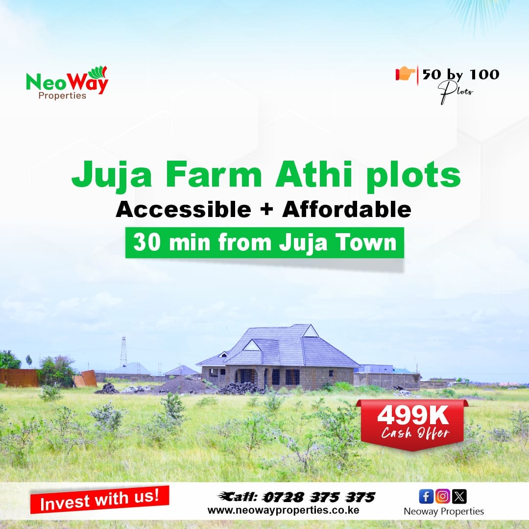 Juja farm Athi plots with accessible roads an affordable. 30 minutes from juja town